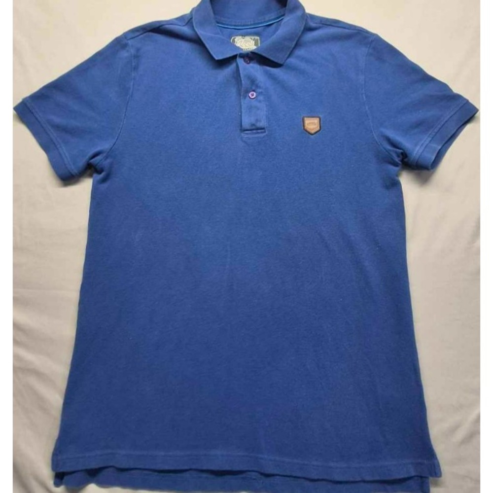 Roots Canada Authentic‎ Sporting Goods men's blue polo with logo sz M-M